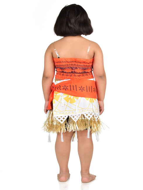 BookMyCostume Moana Disney Princess Fancy Dress Costume for Girls